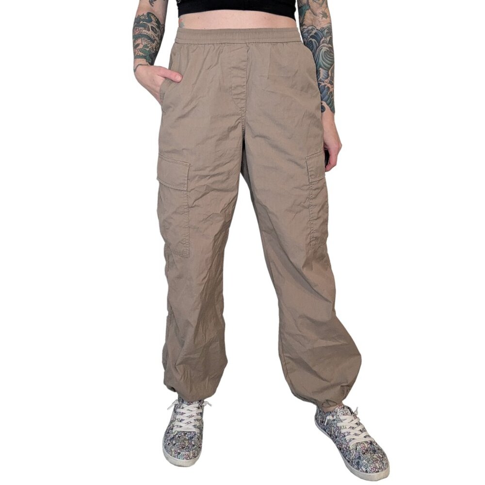 Uniqlo Cargo High-Waisted Baggy Jogger Khaki | S